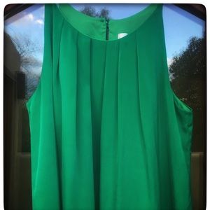 Milly green silk top, Sz 8